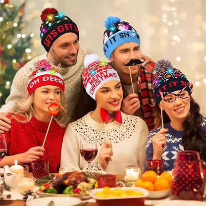🧢 LED Knitted Christmas Hat