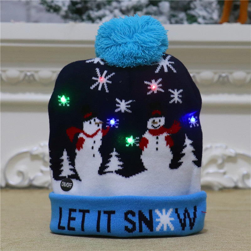 🧢 LED Knitted Christmas Hat