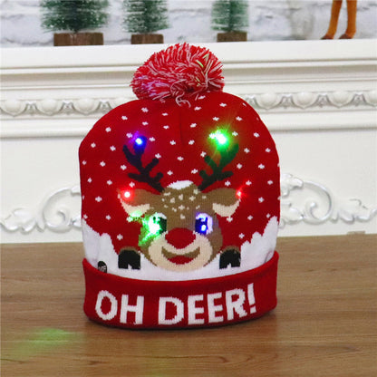 🧢 LED Knitted Christmas Hat
