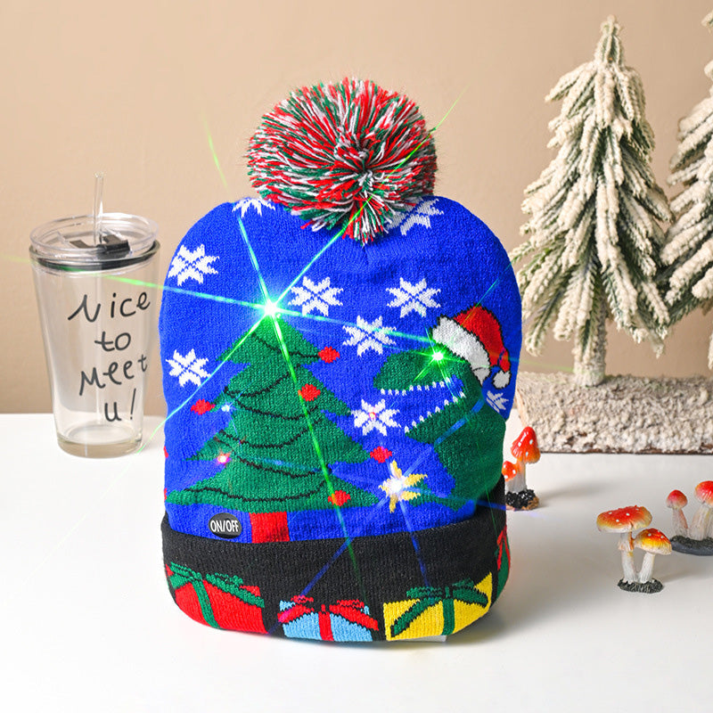 🧢 LED Knitted Christmas Hat