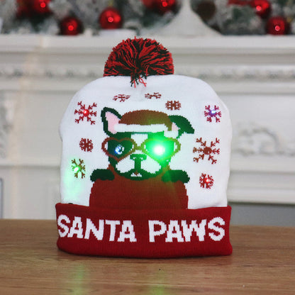 🧢 LED Knitted Christmas Hat
