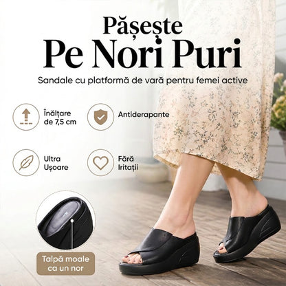 🩴 💥Sandale cu toc înclinat de 5.5CM