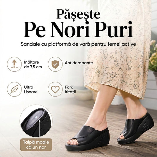 🩴 💥Sandale cu toc înclinat de 5.5CM
