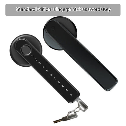 🔥 Mâner de ușă inteligent cu amprentă digitală cu control prin aplicația Bluetooth